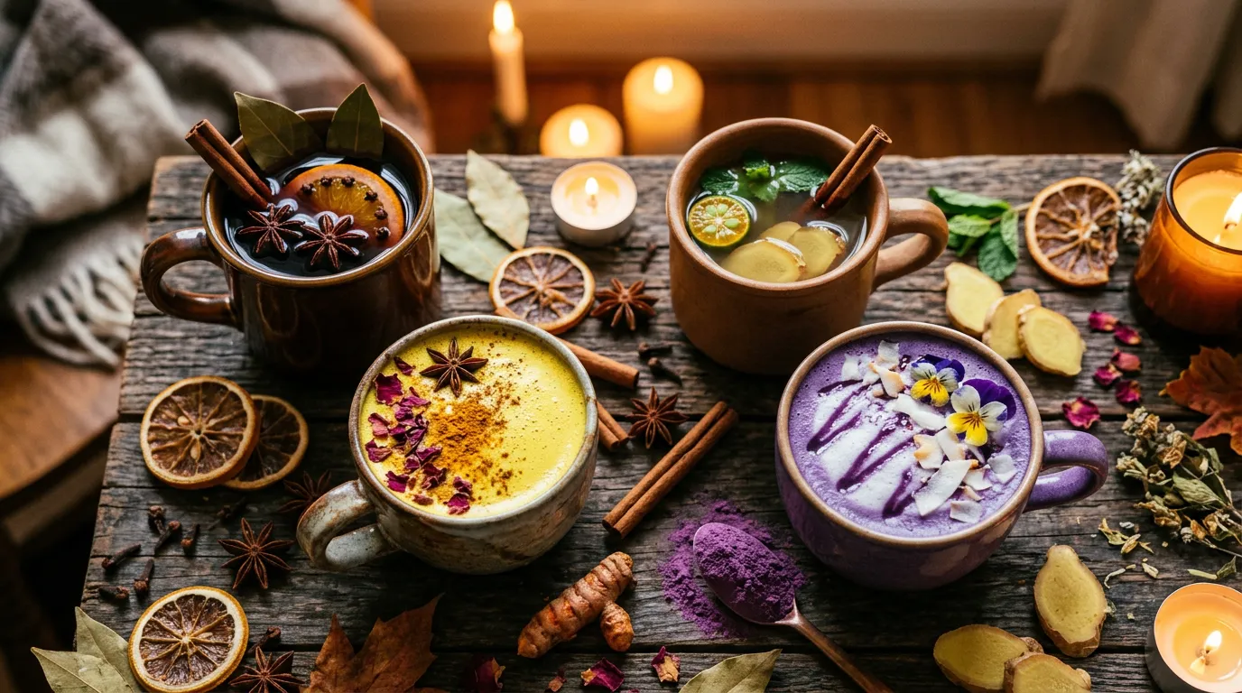 seasonal warm drinks world