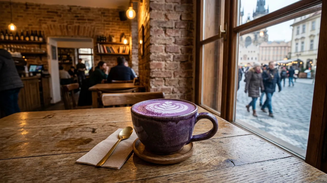 ube latte Prague